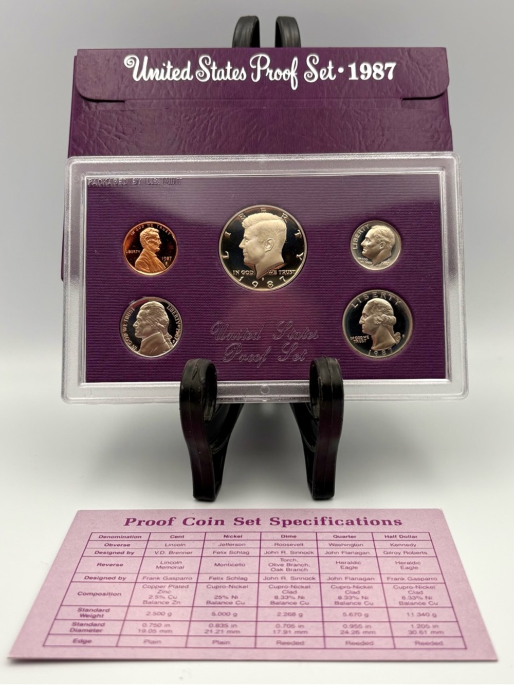 1987 United States Proof Set Uncirculated with Original Packaging - Great Gift!